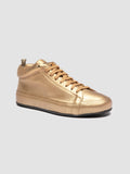 EASY 102 Oro - Gold Leather Low Top Sneakers Women Officine Creative - 3