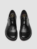 EMERALD 003 - Black Leather Derby Shoes - 1