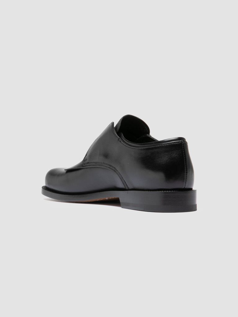 EMERALD 003 - Black Leather Derby Shoes