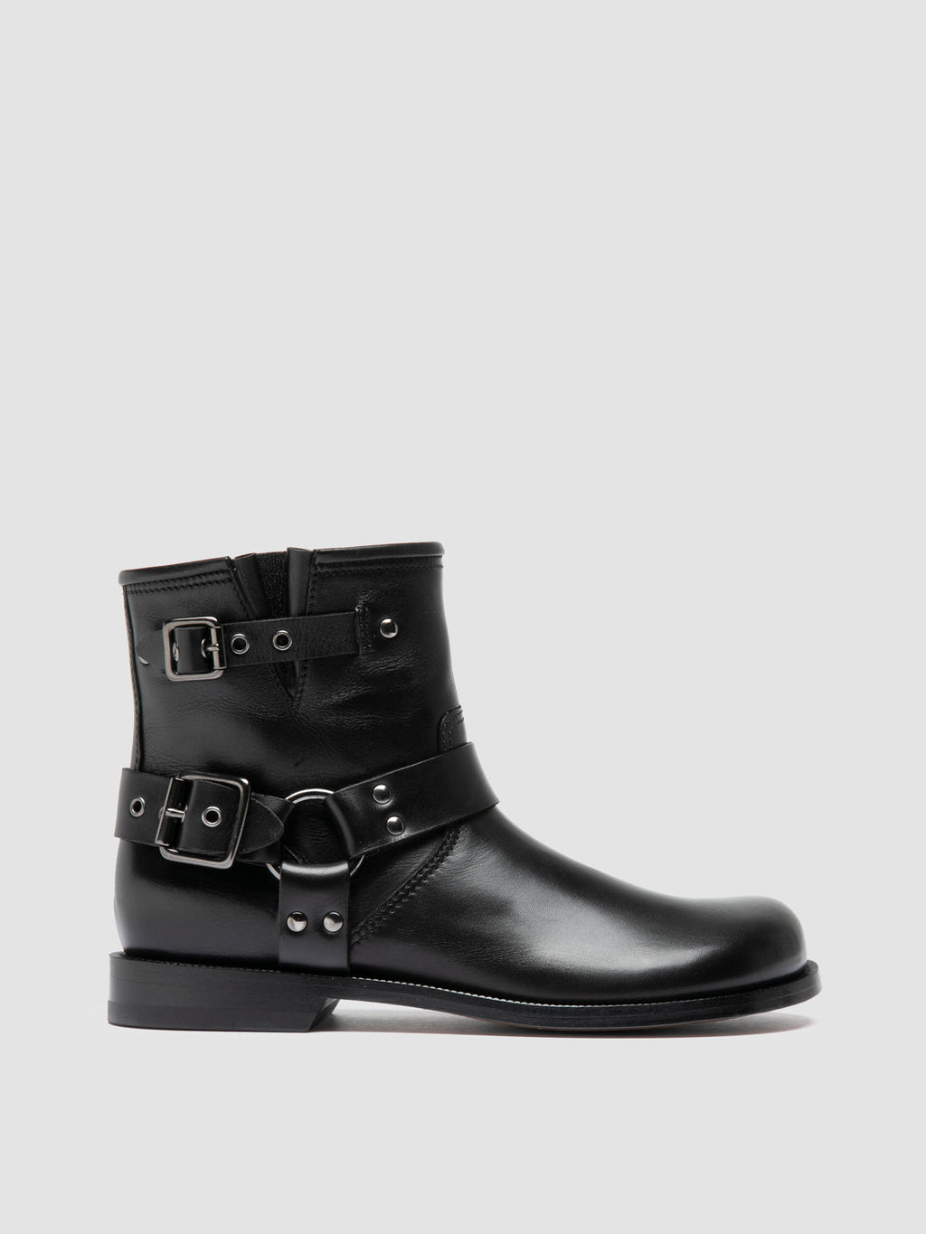 EMERALD 016 - Black Leather Pull-On Boots - 0