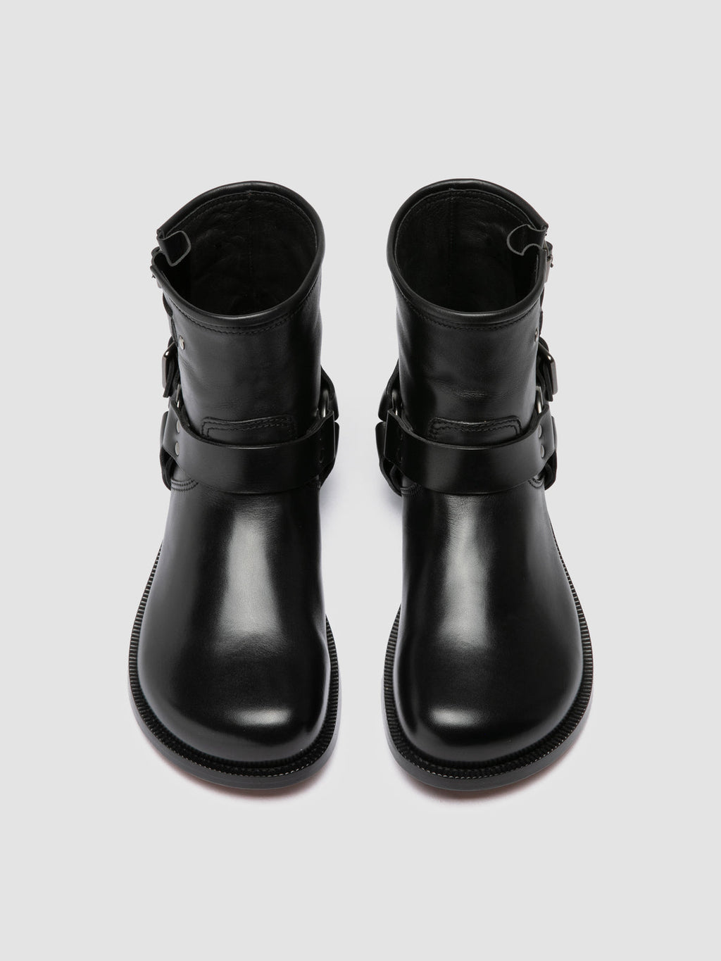 EMERALD 016 - Black Leather Pull-On Boots - 1