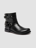 EMERALD 016 - Black Leather Pull-On Boots - 2