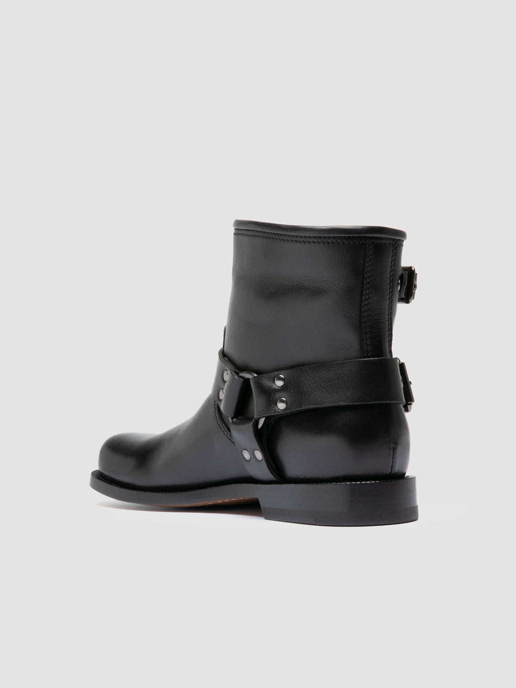 EMERALD 016 - Black Leather Pull-On Boots - 3