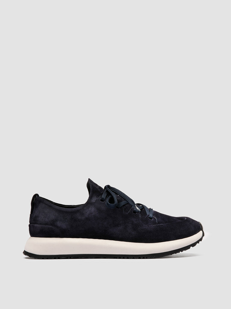 ENTIRE 001 - Navy Suede Low Top Sneakers