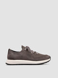 ENTIRE 001 - Grey Suede Low Top Sneakers - 0