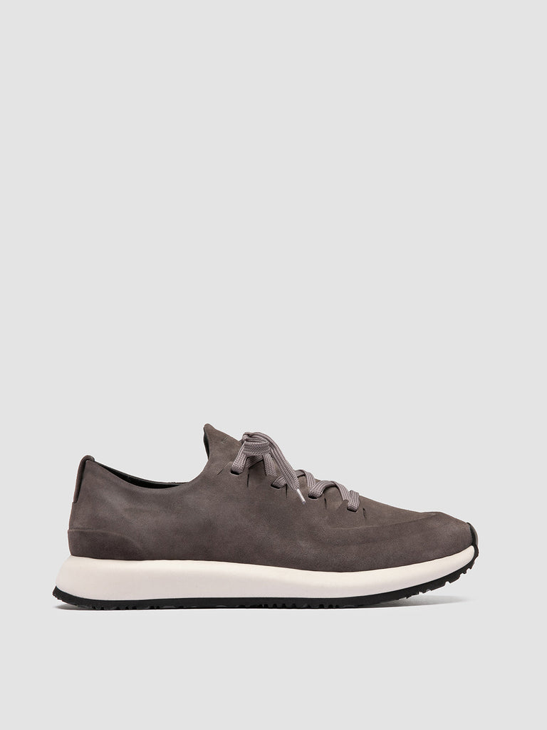 ENTIRE 001 - Grey Suede Low Top Sneakers