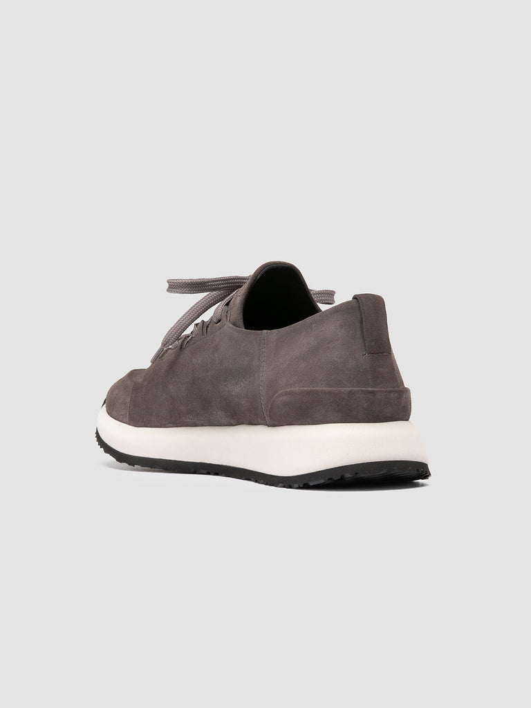 ENTIRE 001 - Grey Suede Low Top Sneakers