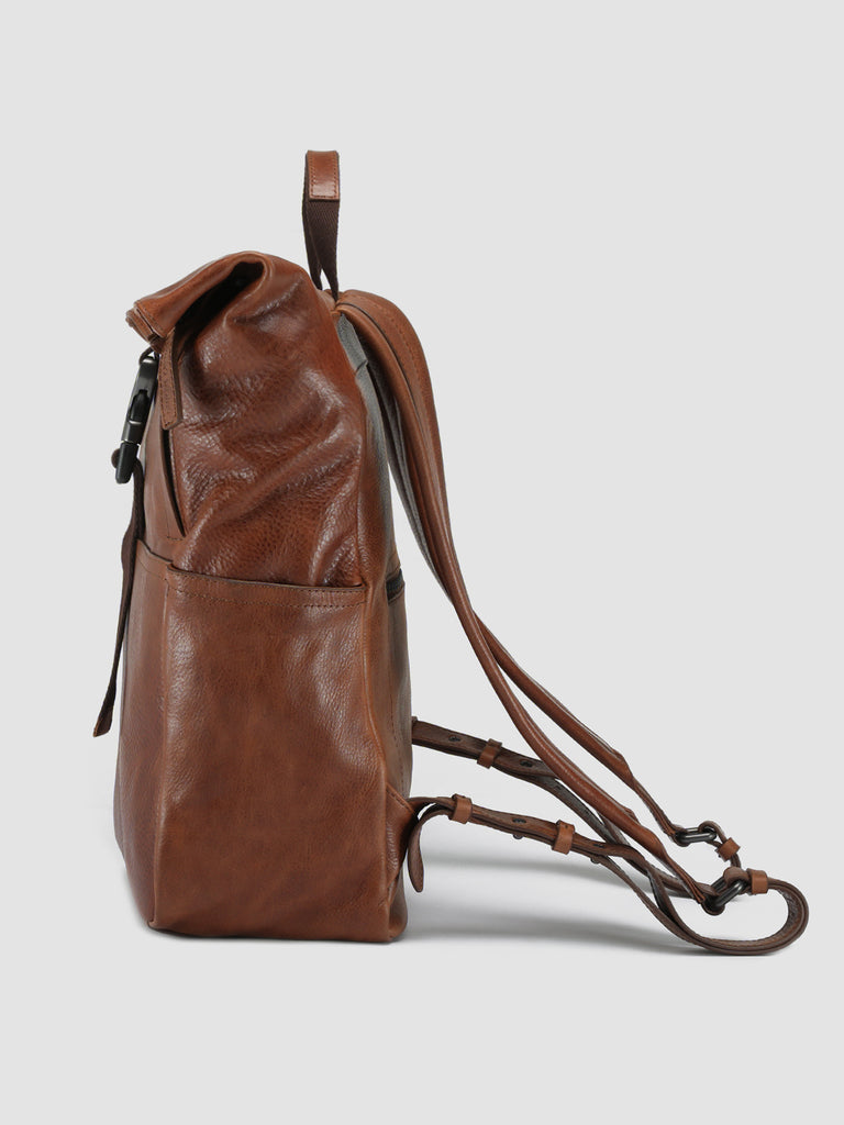 EQUIPAGE 001 Cotto - Brown Leather Backpack Officine Creative - 5
