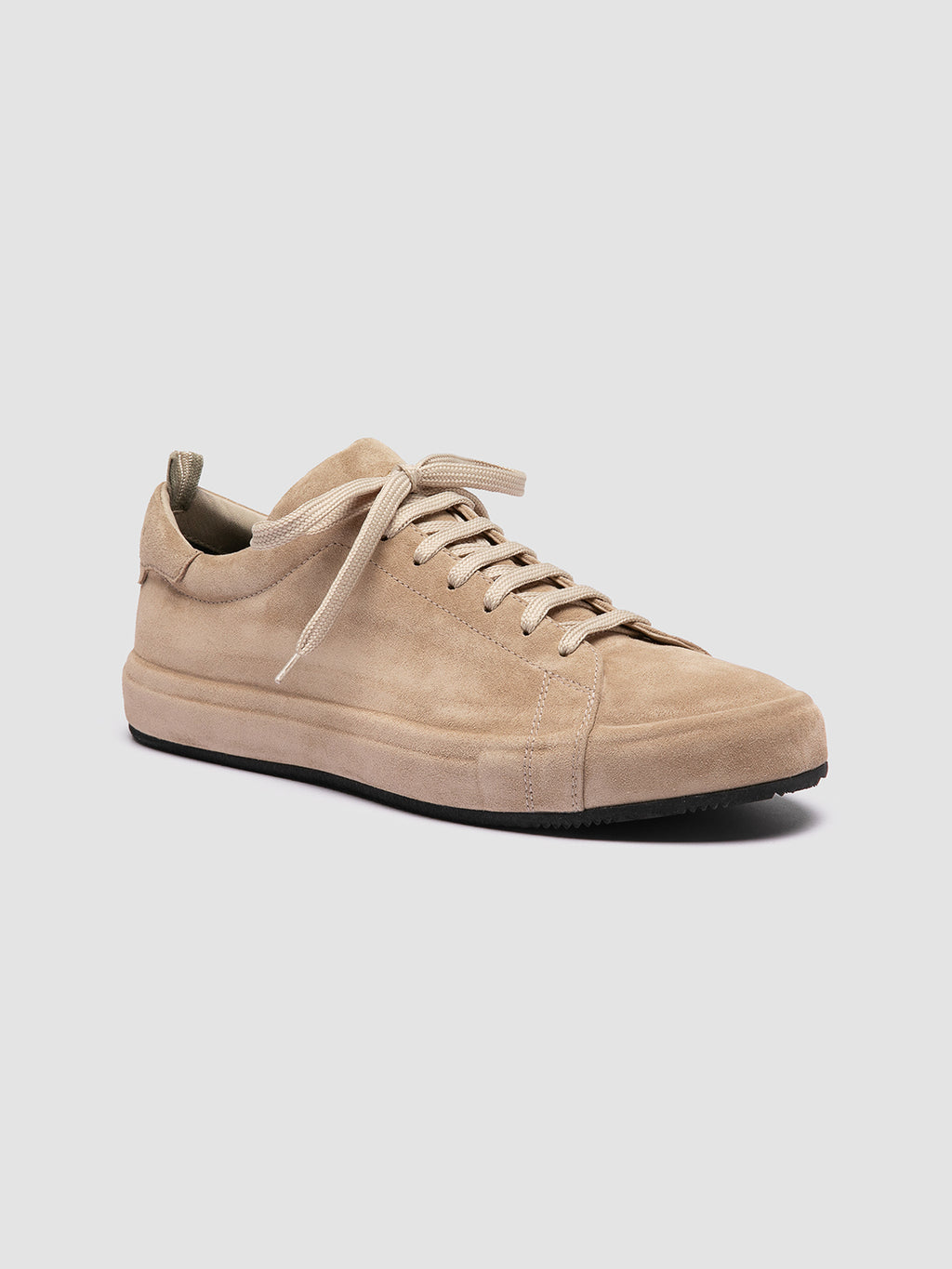 ESSENCE 001 - Beige Suede Low Top Sneakers