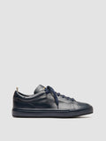 ESSENCE 001 - Blue Leather Low Top Sneakers