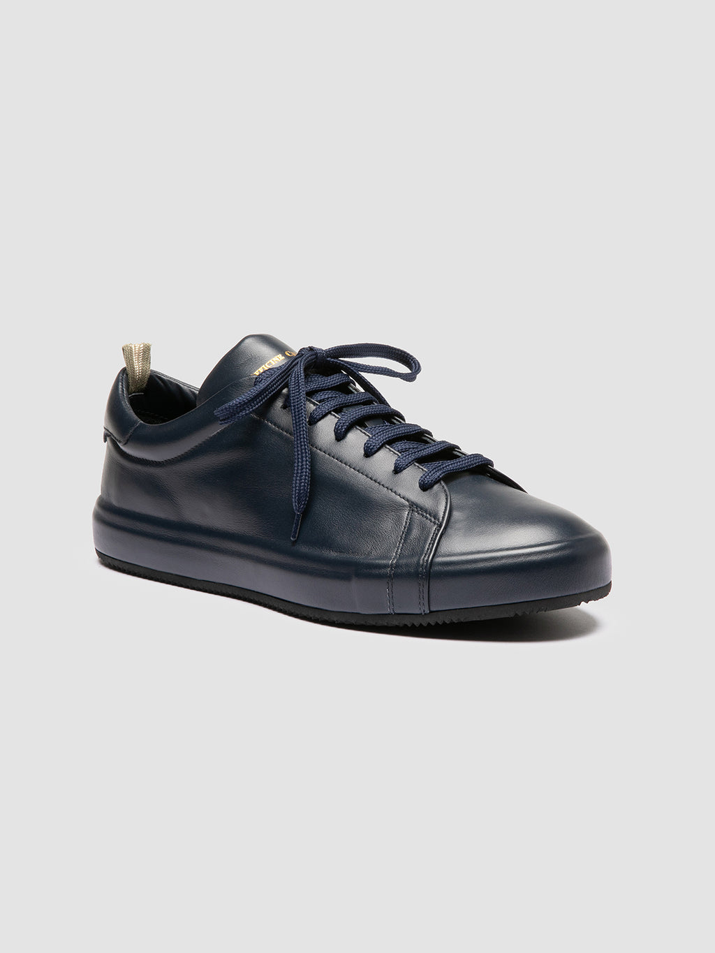 ESSENCE 001 - Blue Leather Low Top Sneakers