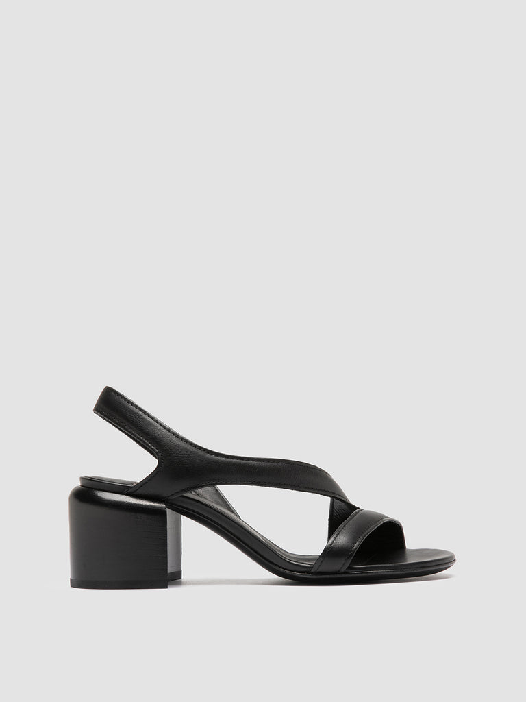 ETHEL 023 Nero - Black Leather Sandals