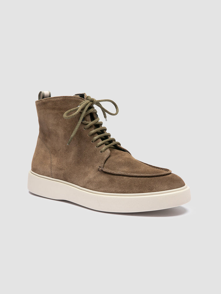FRAME 004 - Taupe Suede Lace-up Boots