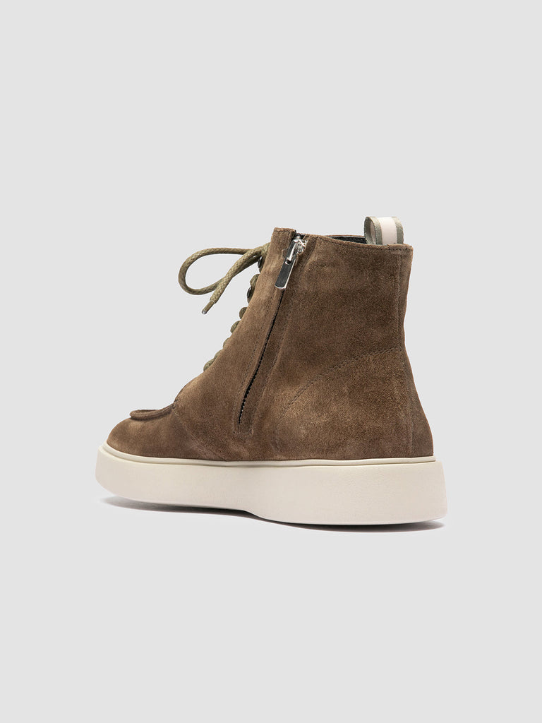 FRAME 004 - Taupe Suede Lace-up Boots