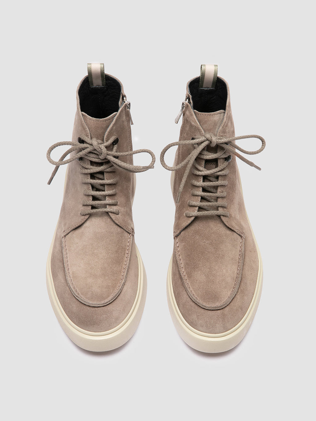 FRAME 004 - Grey Suede Lace-up Boots - 1