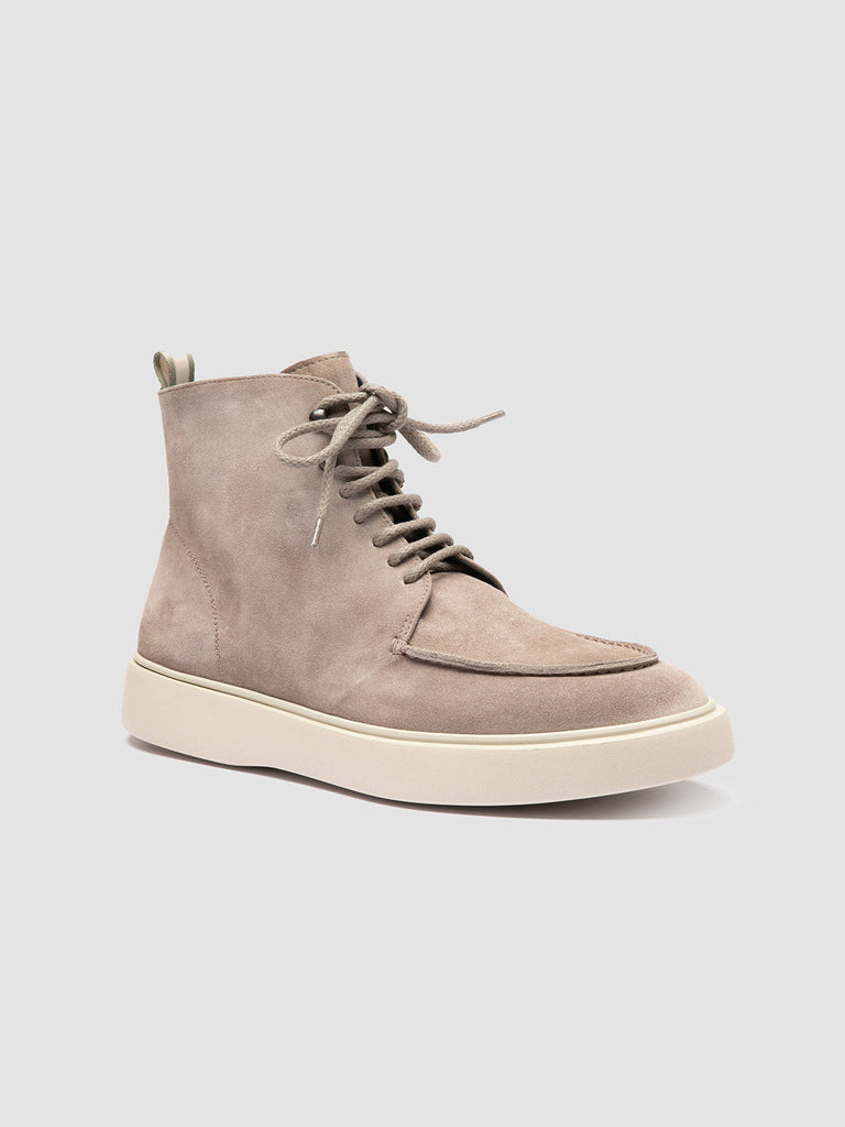 FRAME 004 - Grey Suede Lace-up Boots