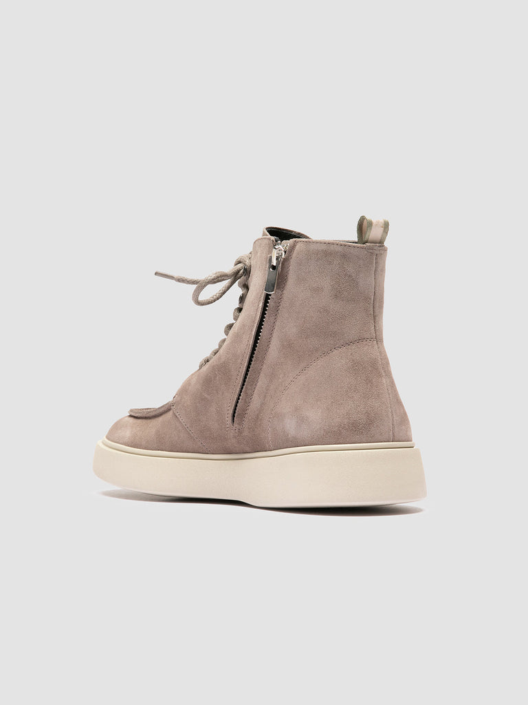 FRAME 004 - Grey Suede Lace-up Boots