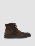 FRAME 004 - Dark Brown Suede Lace-up Boots - 0
