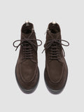 FRAME 004 - Dark Brown Suede Lace-up Boots - 1