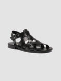 GANEMA 105 - Black Leather Sandals