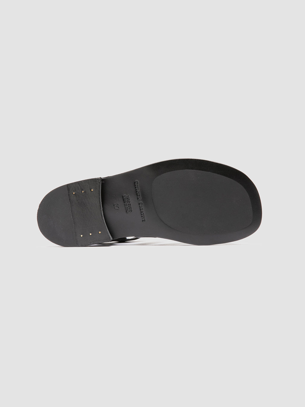 GANEMA 105 - Black Leather Sandals