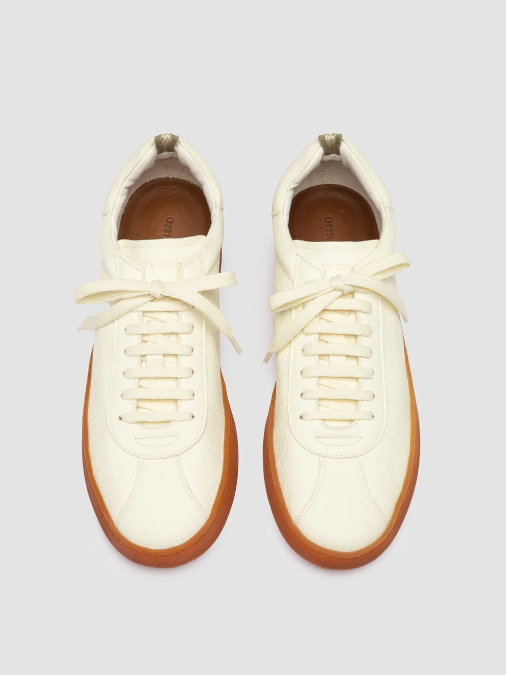 GINNASIO 001 - White Leather Sneakers - image 2,side view