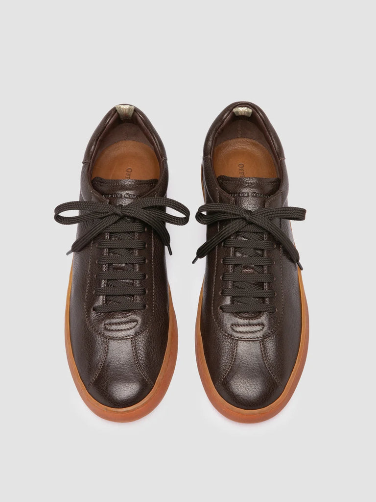 GINNASIO 001 - Dark Brown Leather Sneakers