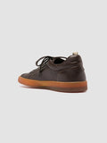 GINNASIO 001 - Dark Brown Leather Sneakers - thumb image 4,side view