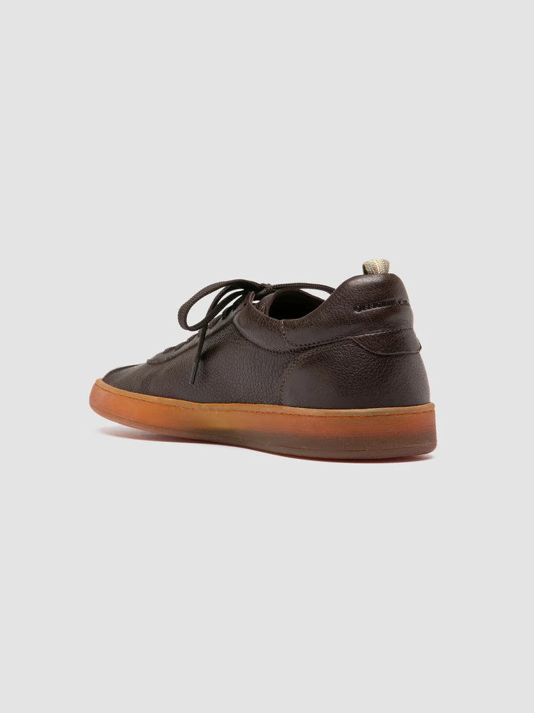GINNASIO 001 - Dark Brown Leather Sneakers
