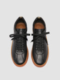 GINNASIO 001 - Black Leather Sneakers - thumb image 2,side view