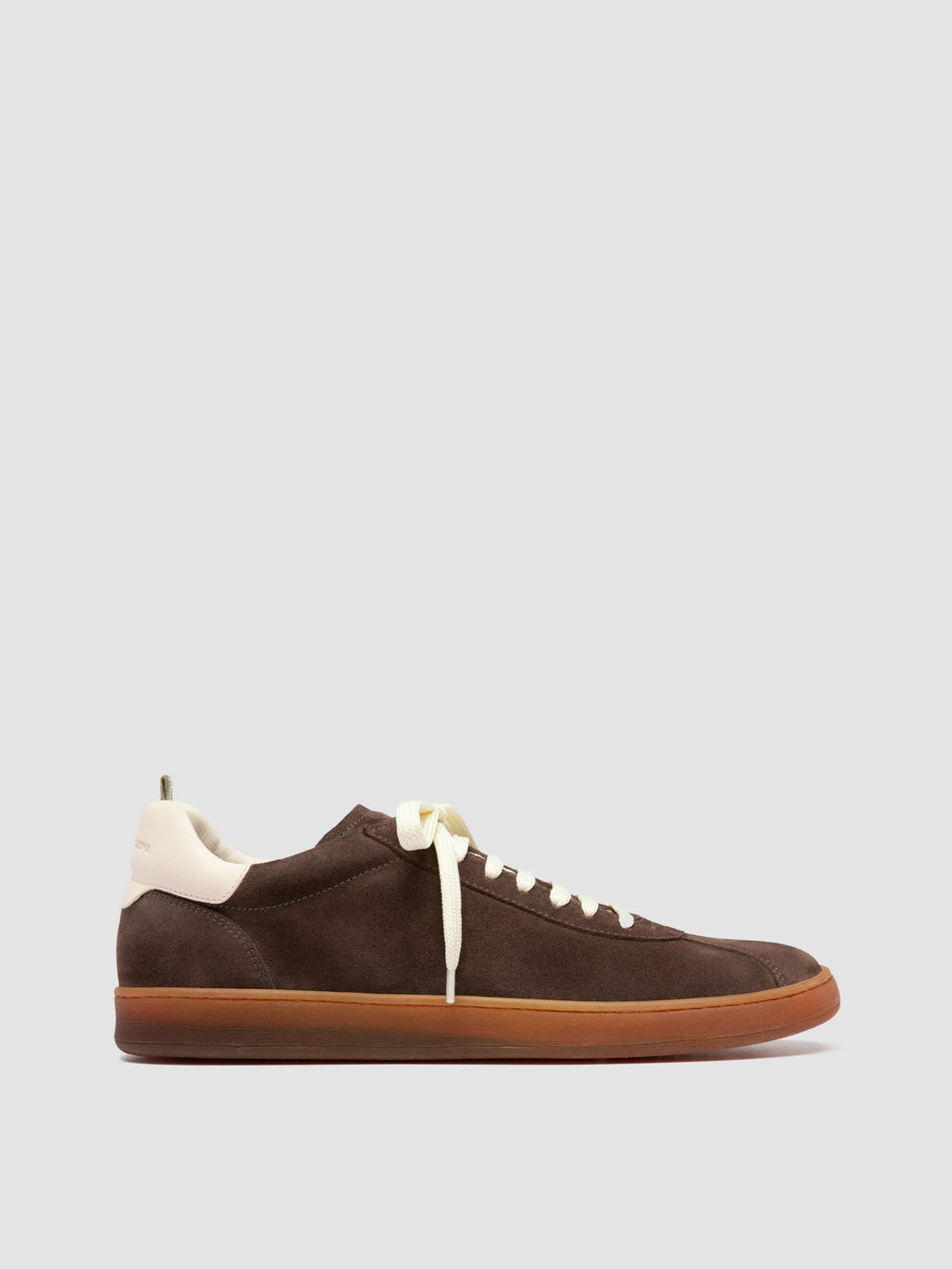 GINNASIO 001 - Brown Leather and Suede Sneakers - image 1,side view