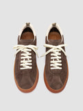 GINNASIO 001 - Brown Leather and Suede Sneakers - thumb image 2,side view