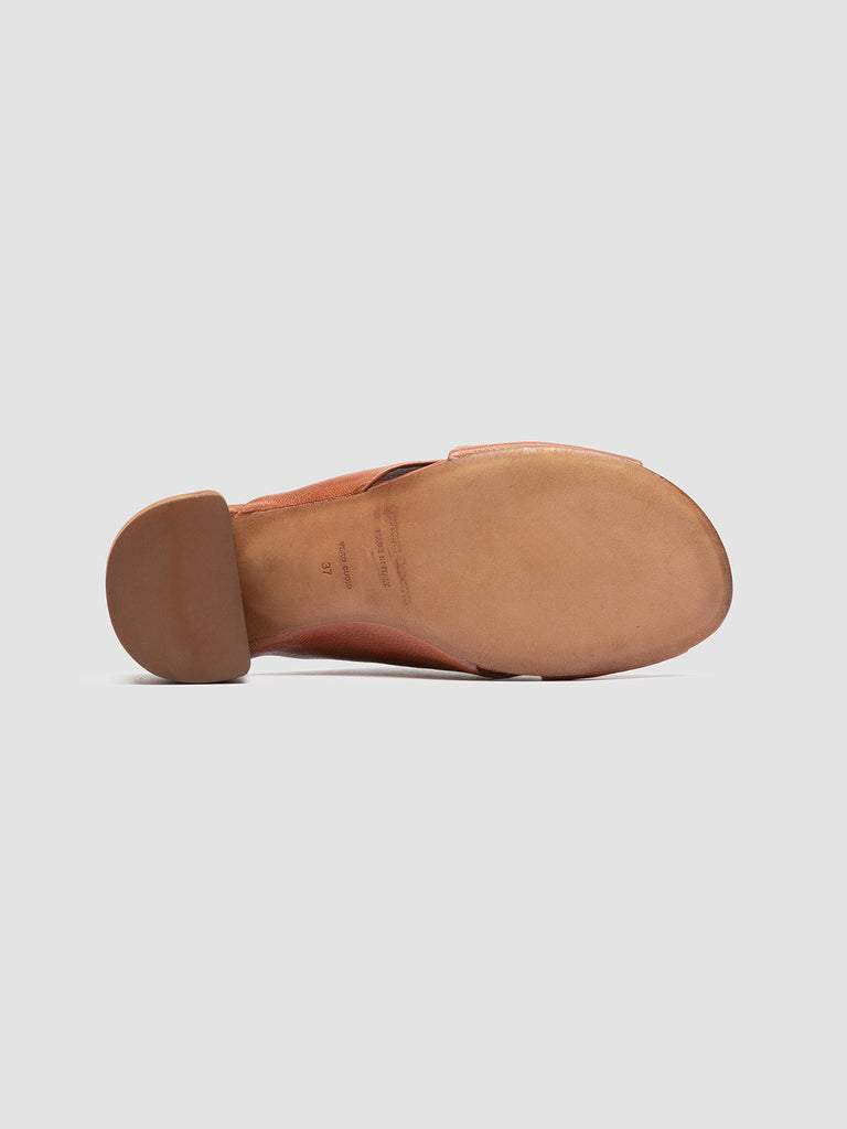 HADRY 007 - Brown Leather Slide Sandals