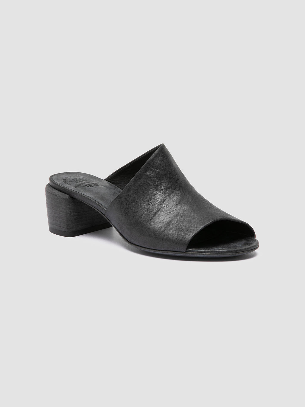 HADRY 008 - Black Leather Slide Sandals Women Officine Creative - 3