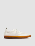 HALO 001 - White Leather Low Top Sneakers