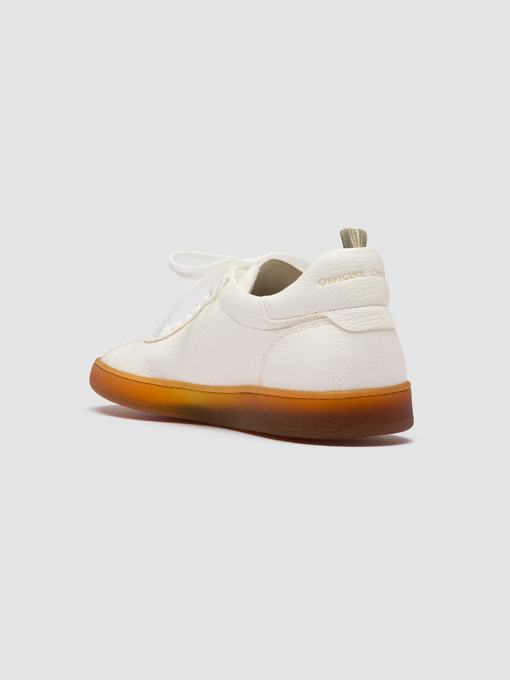 HALO 001 - White Leather Low Top Sneakers