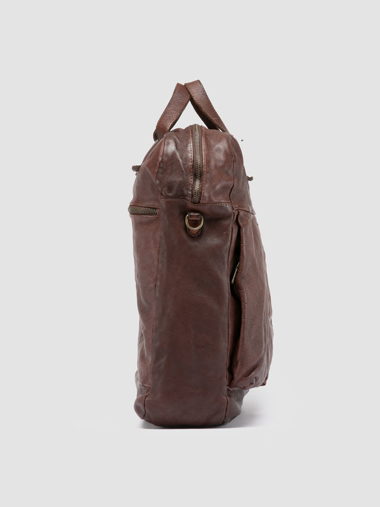 HELMET 041 Cigar - Brown Leather Tote Bag