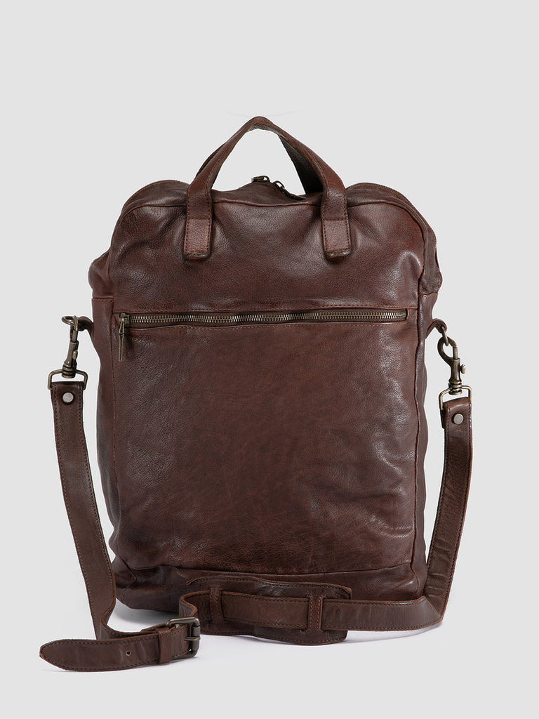 HELMET 041 Cigar - Brown Leather Tote Bag