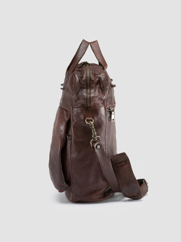 HELMET 041 Cigar - Brown Leather Tote Bag
