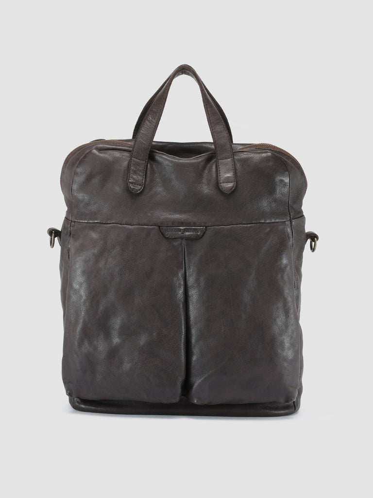 HELMET 041 Truffle - Burgundy Leather Tote Bag Officine Creative - 1