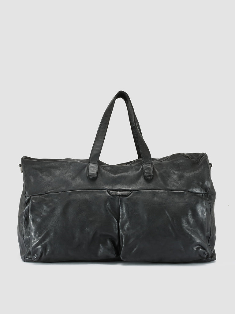 HELMET 043 Nero - Black Leather Weekend Bag Officine Creative - 1