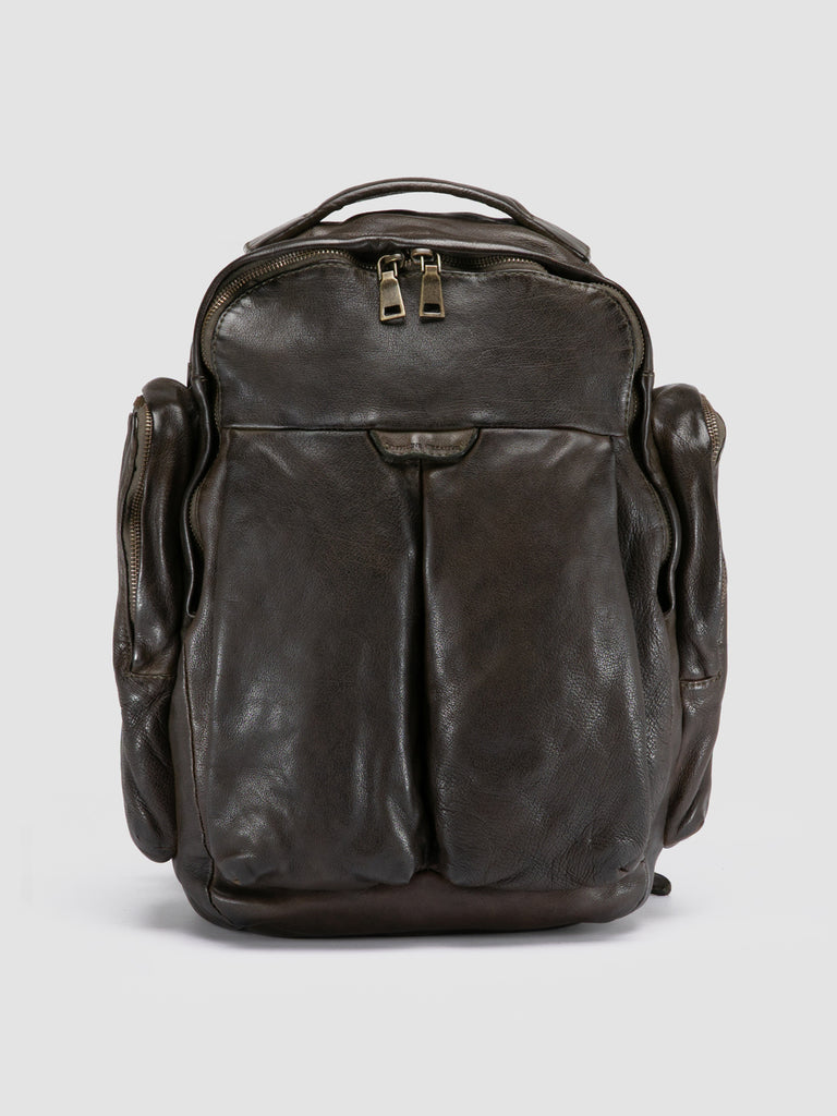 HELMET 047 Safari - Brown Leather Backpack