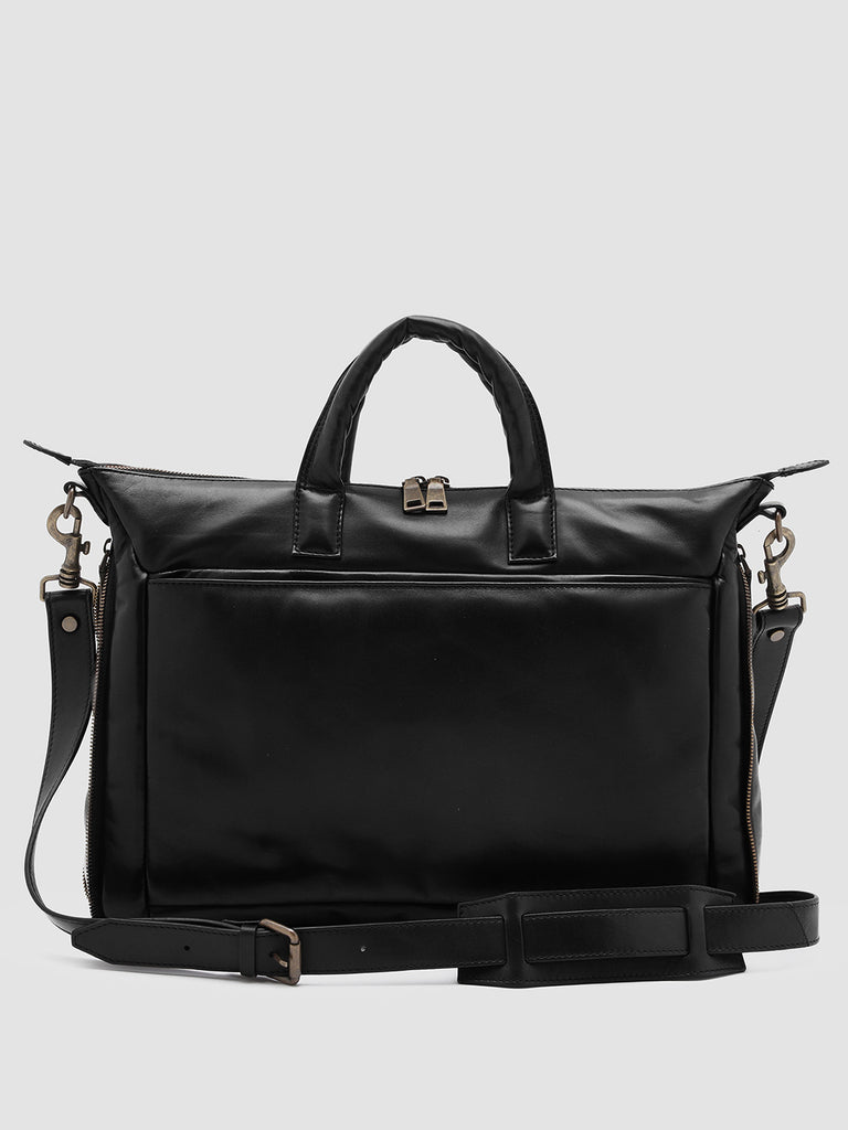 HELMET 33 Nero - Black Leather Weekend Bag Officine Creative - 4
