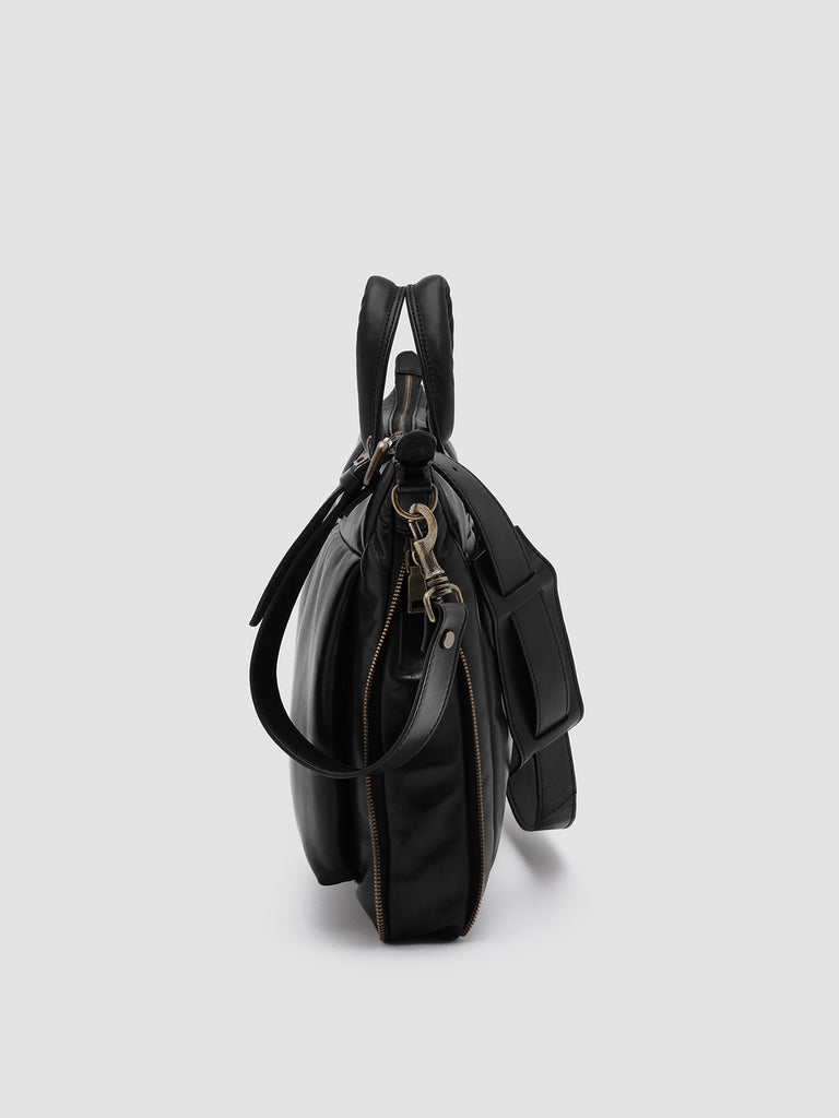 HELMET 33 Nero - Black Leather Weekend Bag Officine Creative - 3