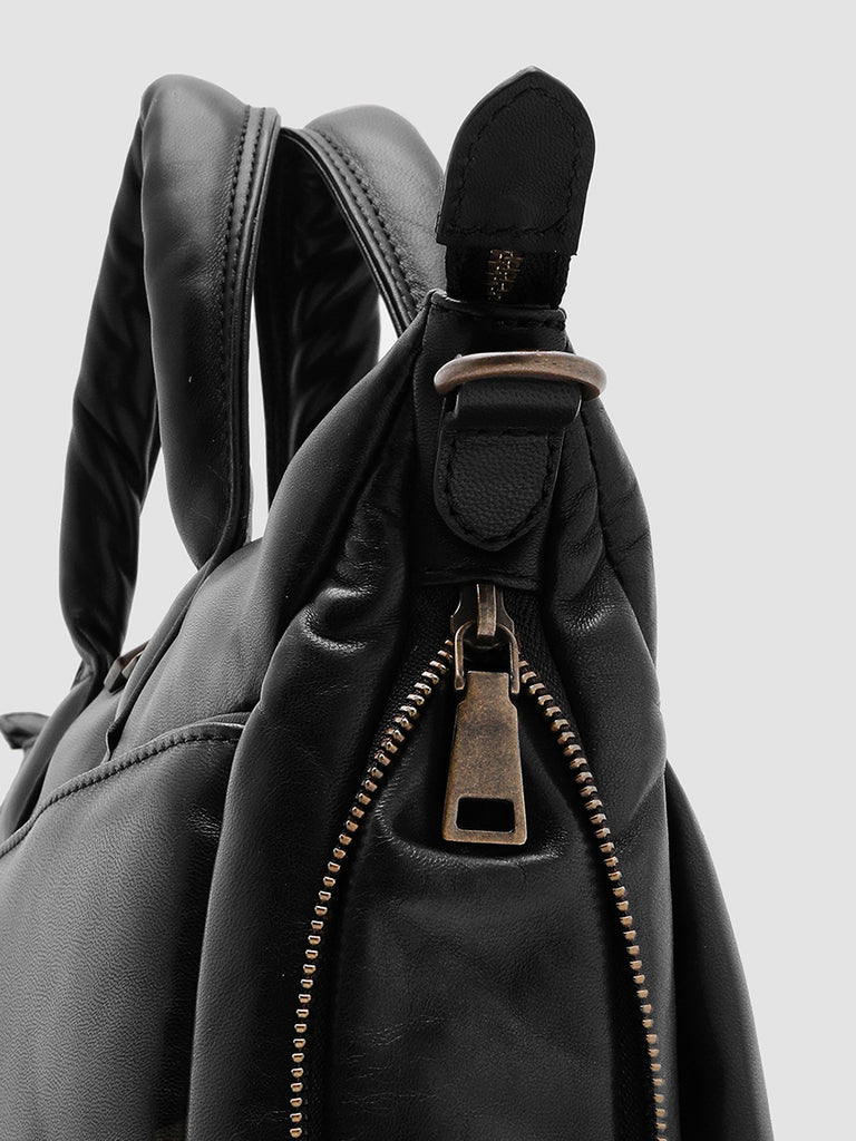 HELMET 33 Nero - Black Leather Weekend Bag Officine Creative - 6