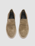 HERBIE 001 - Taupe Suede Penny Loafers