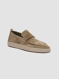 HERBIE 001 - Taupe Suede Penny Loafers