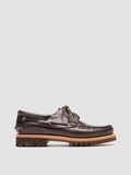 HERITAGE FLEXI 001 - Brown Leather Boat Shoes - 0