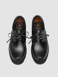 HERITAGE FLEXI 001 - Black Leather Boat Shoes - 1