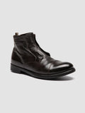 HIVE 005 - Dark Brown Leather Zipped Boots - 2